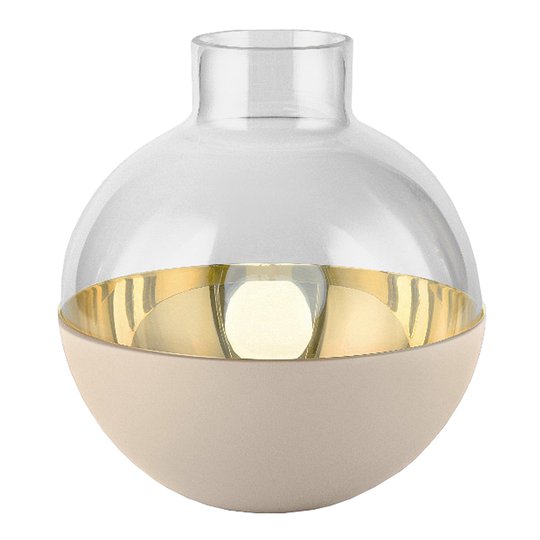 Skultuna - Pomme Vas/Lykta 15 cm Beige/Mässing