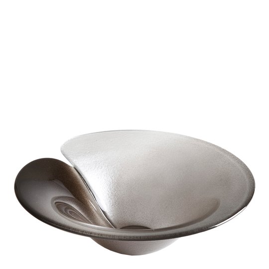 Målerås Glasbruk - Silver Magic Skål 24 cm Silver/svart
