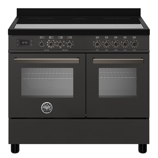 Bertazzoni PRO105I2ECAT Professional induktionsspis med dubbelugn, 100 cm, svart