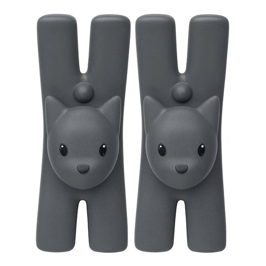 Alessi - Lampo Clip 2-pack Svart