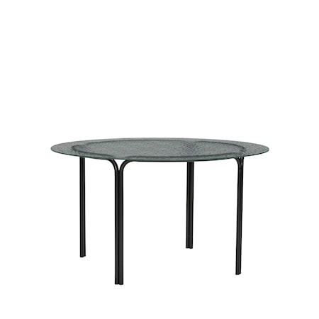 Orbit Soffbord ø80 Svart/Glas