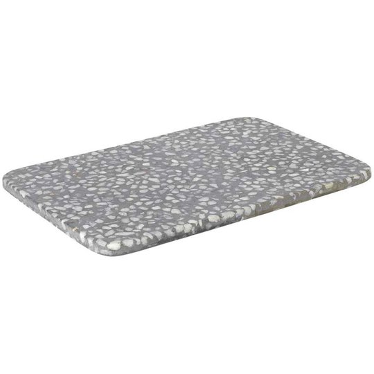 Blomus Omeo Bricka Grå Terrazzo 30 X 15 cm