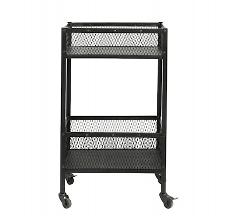 Trolley Svart 2 Lådor Small