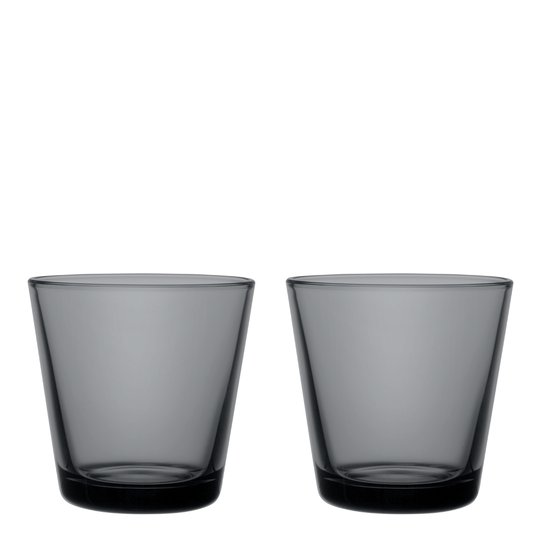 Iittala - Kartio Glas 21 cl 2-pack Mörkgrå