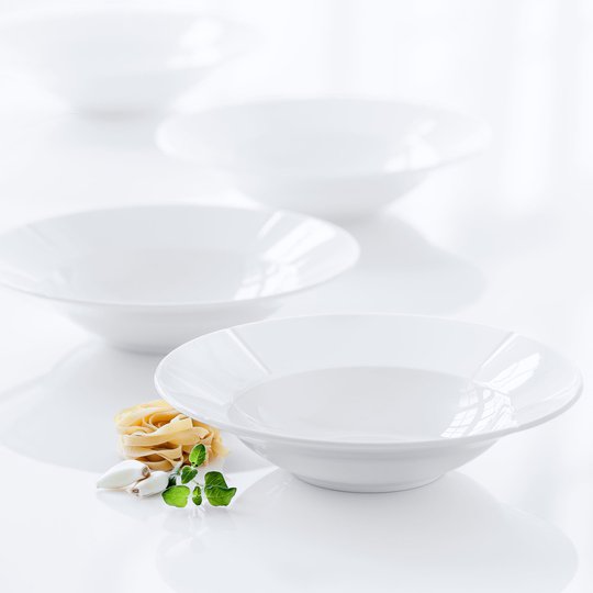 Rosendahl Grand Cru djuptallrik vit, Ø24,5 cm. 4 st.