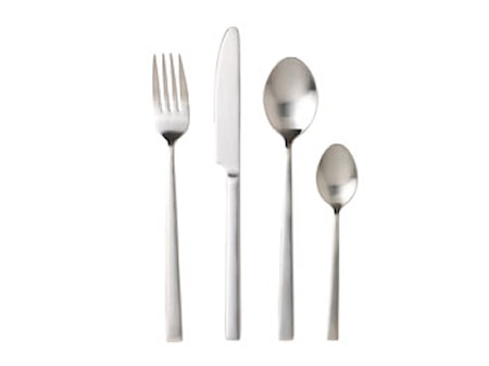 Bestick 16 del stål satin