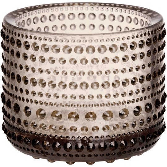 Iittala Kastehelmi ljuslykta, 6,4 cm., linne
