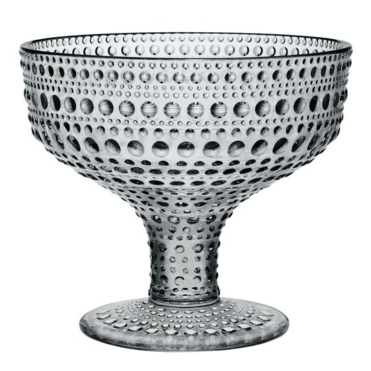 Iittala - Kastehelmi Skål på fot 35 cl Grå
