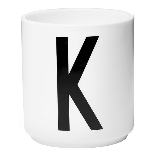 Design Letters - Design Letters Mugg K Vit