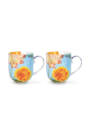 Royal Mugg Set om 2 Large 32,5cl Mönster