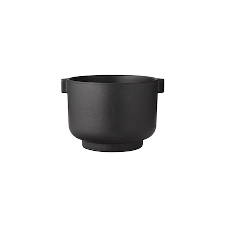 Kruka med Öra Svart 15cm