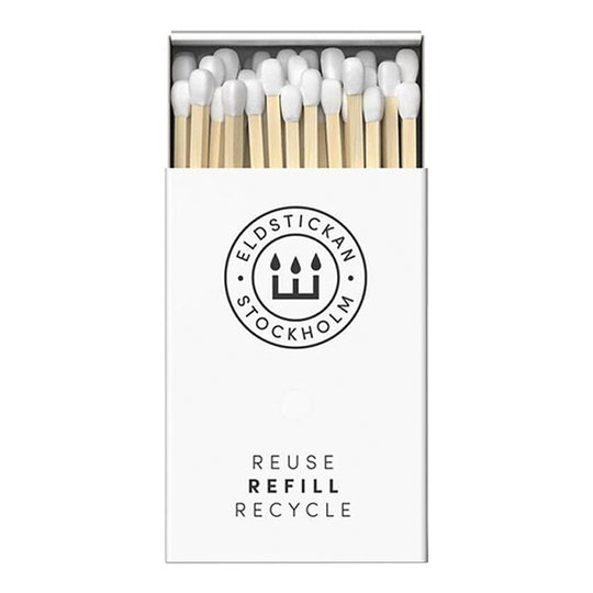 Eldstickan - Tändstickor Refill 60 st Vit