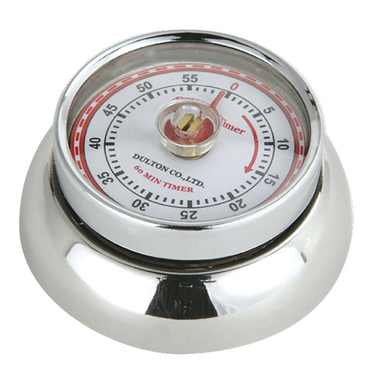 Zassenhaus - Retro Collection Timer med magnet Krom