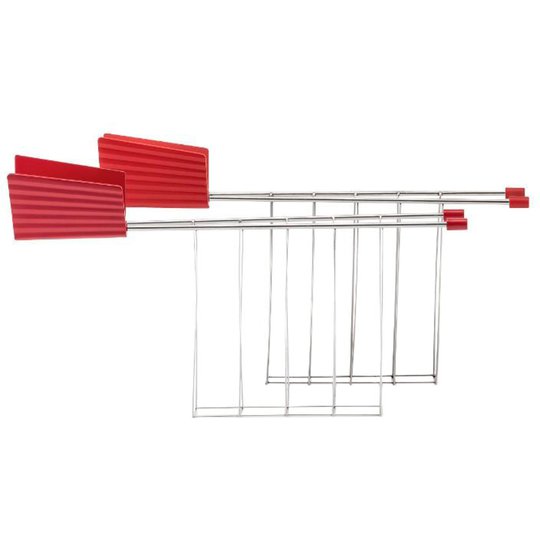 Alessi Plissé smörgåsgaller, röd