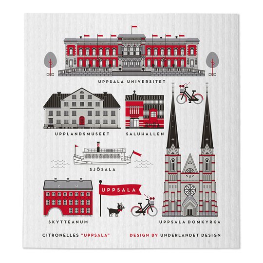Citronelles - Houses of Uppsala Disktrasa 18x20 cm