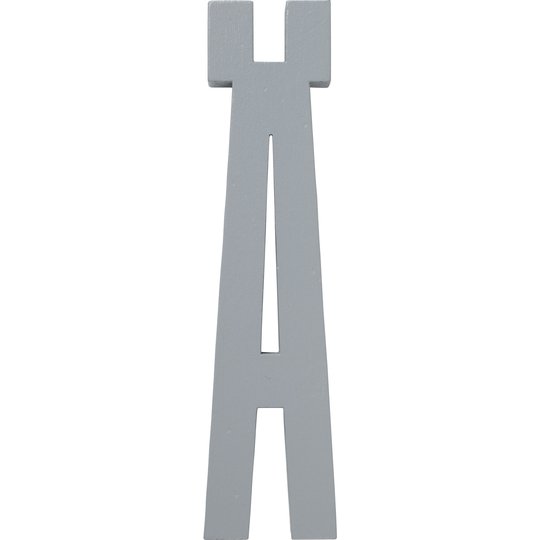 Design Letters Grå Bokstav i Trä, Ä (Æ)
