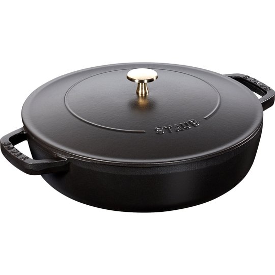 Staub Cocotte Chistera sautépanna Svart 28 cm 3,7 l