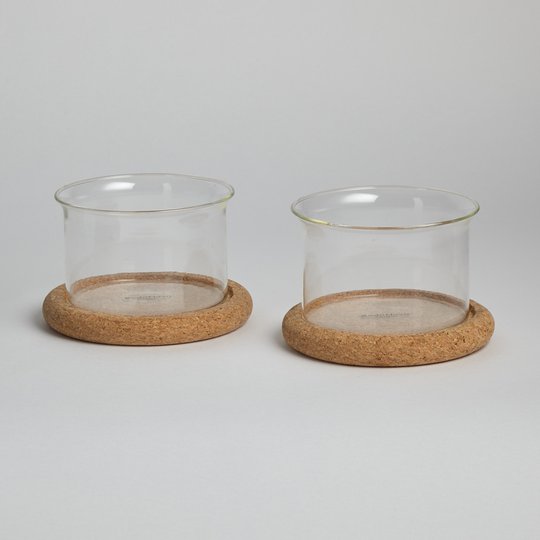 Boda Nova - SÅLD Glasskålar med Korkunderlägg 2 st