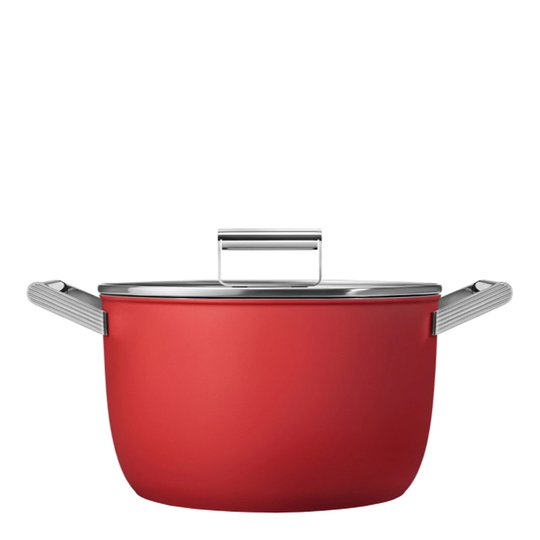 Smeg - 50's Style Kastrull Lock 26 cm Röd