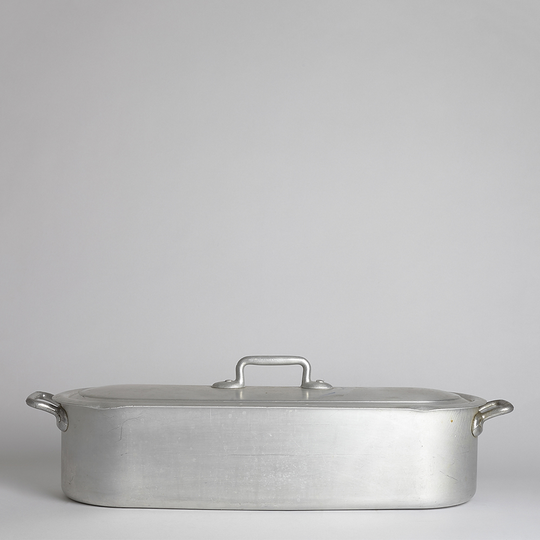 Vintage - SÅLD Fiskgryta 50x19 cm Aluminium