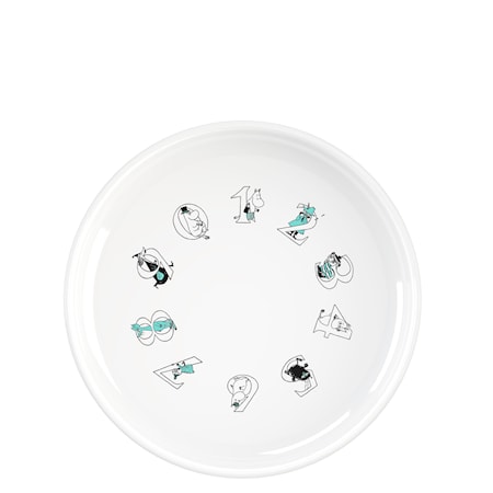 Moomin ABC Djup tallrik Ø 15 cm Turkos