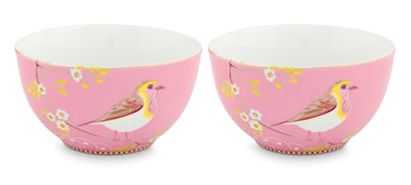 Early Bird Skål Rosa 2-pack