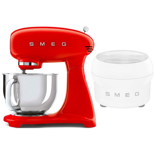 Smeg Köksmaskin och Glassmaskin, Röd