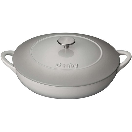 Denby Natural Canvas Låg Gjutjärnsgryta 30 cm 3,6 l