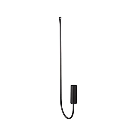 Väggljusstake Svart 40 cm