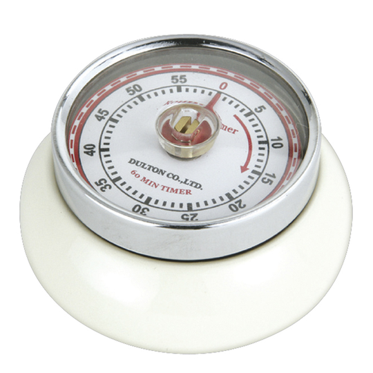 Zassenhaus - Retro Collection Timer med magnet Creme