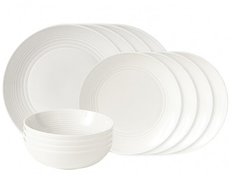 Maze Porslinsset 12 delar Vit