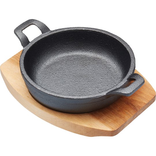 Kitchen Craft Mini Serverings Gjutjärnform, svart