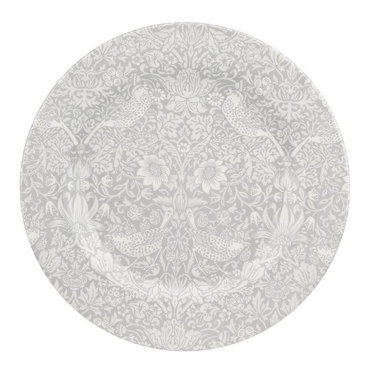 Morris & Co - Strawberry Thief Tallrik 28 cm Grå