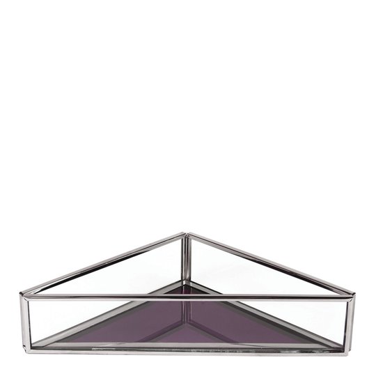 & klevering - Treasure Fat Spegel Trekant 15,5x5 cm Lila