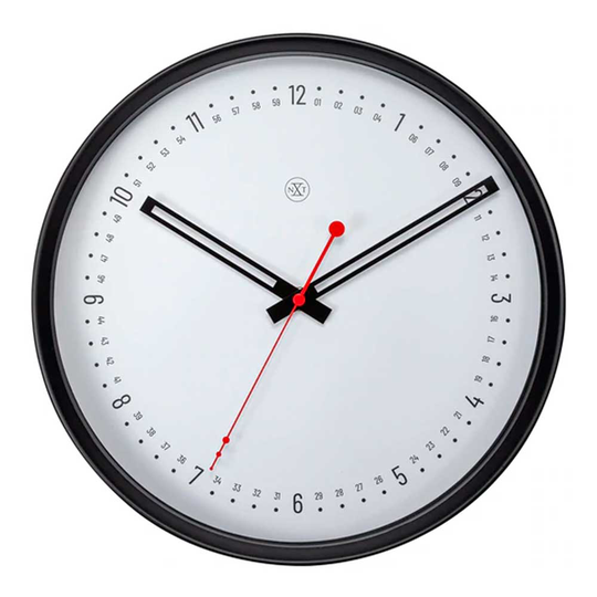 NeXtime - Sweden Väggklocka 30 cm Svart/Vit