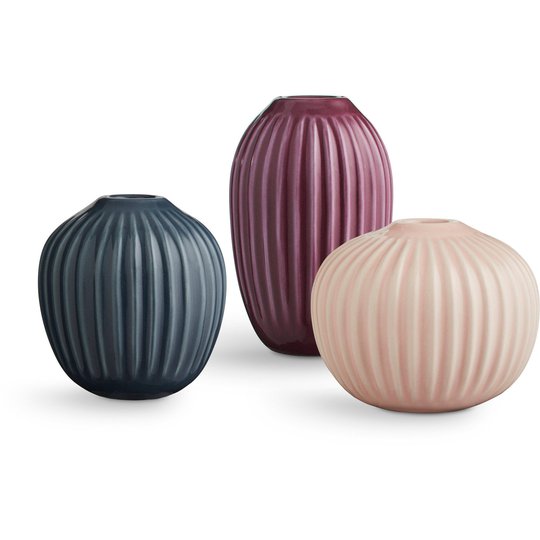 Kähler Hammershøi Vas Miniatyr 3-pack Rose