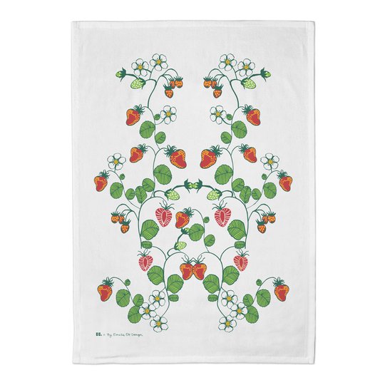 Citronelles - Strawberry Kökshandduk 50x70 cm