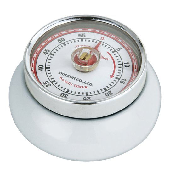 Zassenhaus - Retro Collection Timer med magnet Vit