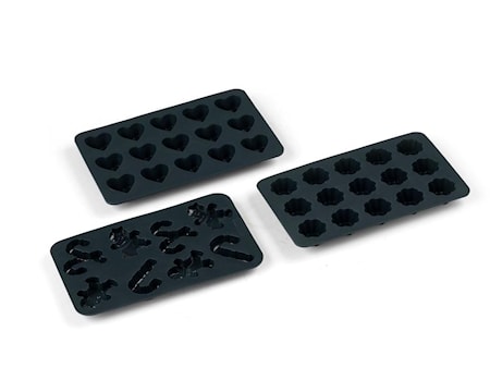 Chokladformar Grå 3 delar