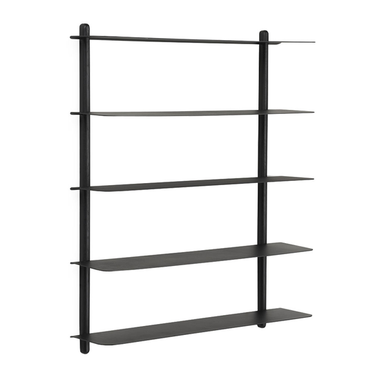 Gejst - Nivo Hylla E 64 cm Svart ask/Ask