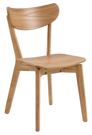 Sture Stol Ekfanér/ Gummiträ Natur