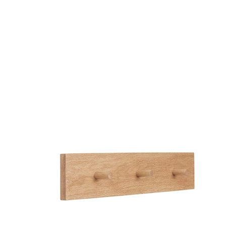 Knagerække m/3 knager, egetræ, FSC