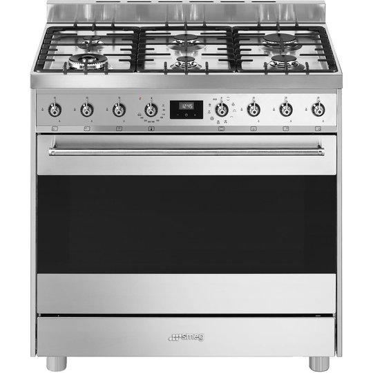 Smeg 90 cm Classic Multifunktionsugn med Gashäll
