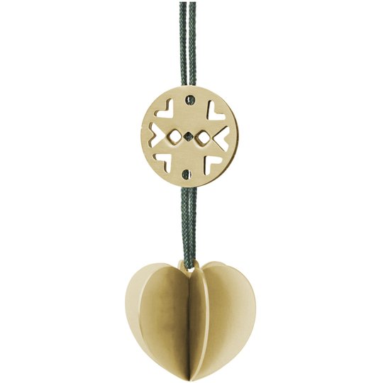 Stelton Nordic julornament hjärta, mini - mässing