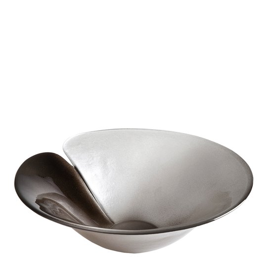 Målerås Glasbruk - Silver Magic Skål 30 cm Silver/svart