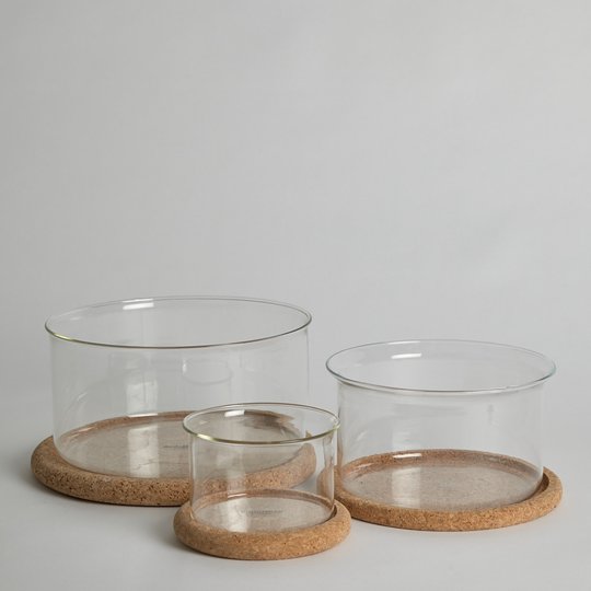Boda Nova - SÅLD Glasskålar med Korkunderlägg
