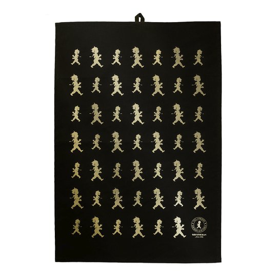 Solstickan - Handduk 50x70 cm Svart/Guld