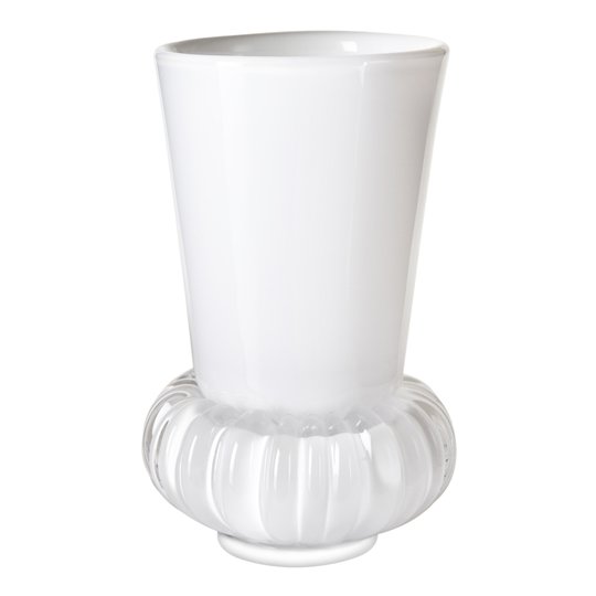 Målerås Glasbruk - Padam Vas 21,5 cm Vit