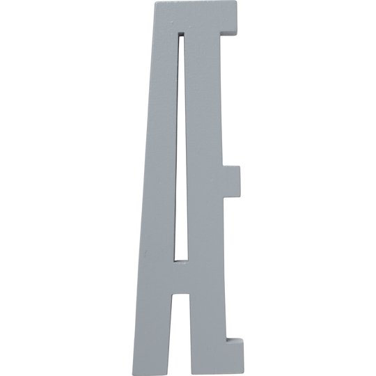 Design Letters Grå Bokstav i Trä, Æ