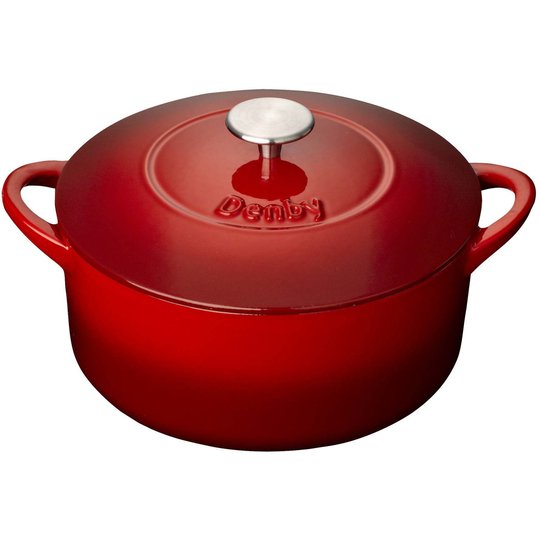 Denby Pomegranate Rund Gjutjärnsgryta 24 cm 4 l